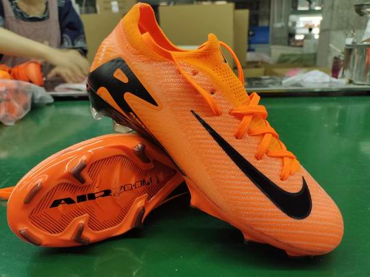 Nike Football Shoes Orange Black-54